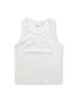 White tank top on a white background
