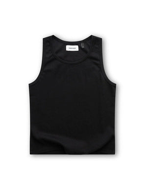 Black tank top on a white background