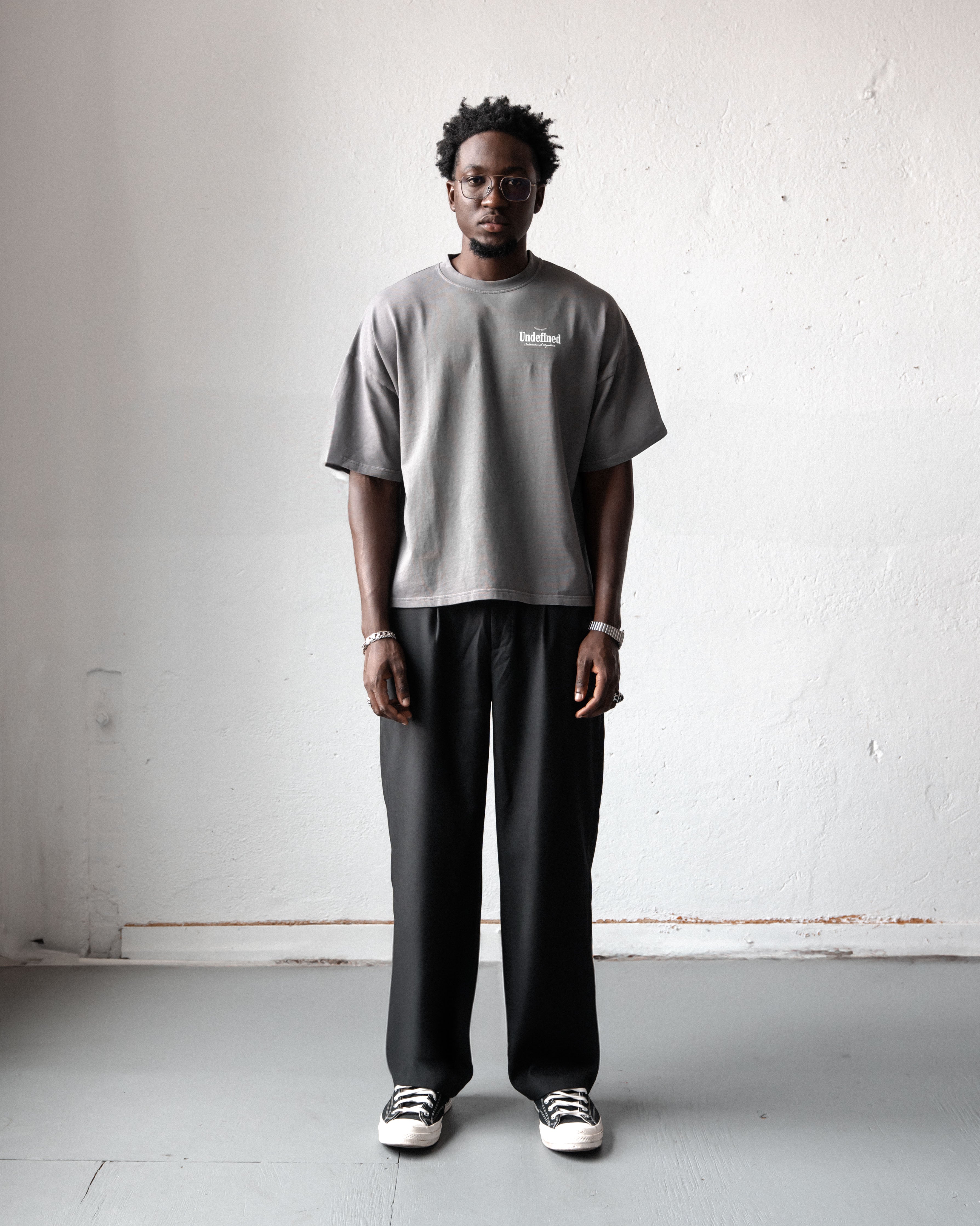 Syndicate Logo Boxy T - Pigment Wash Grey – Undefined Collective
