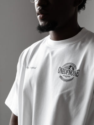One of None Crest Boxy T - Jet White