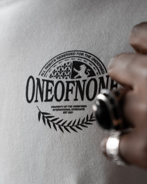 One of None Crest Boxy T - Jet White