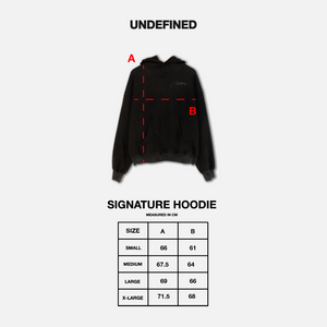 Signature Double Snap Boxy Hoodie - Light Wash Black
