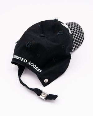 Chain Link Hat - Distressed Black